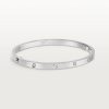 car The London Love Bracelet With 4 Diamonds Small Model-4mm Width
