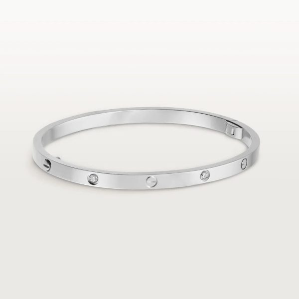 car The London Love Bracelet With 4 Diamonds Small Model-4mm Width