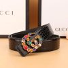 2  double G irregular colored diamond belts