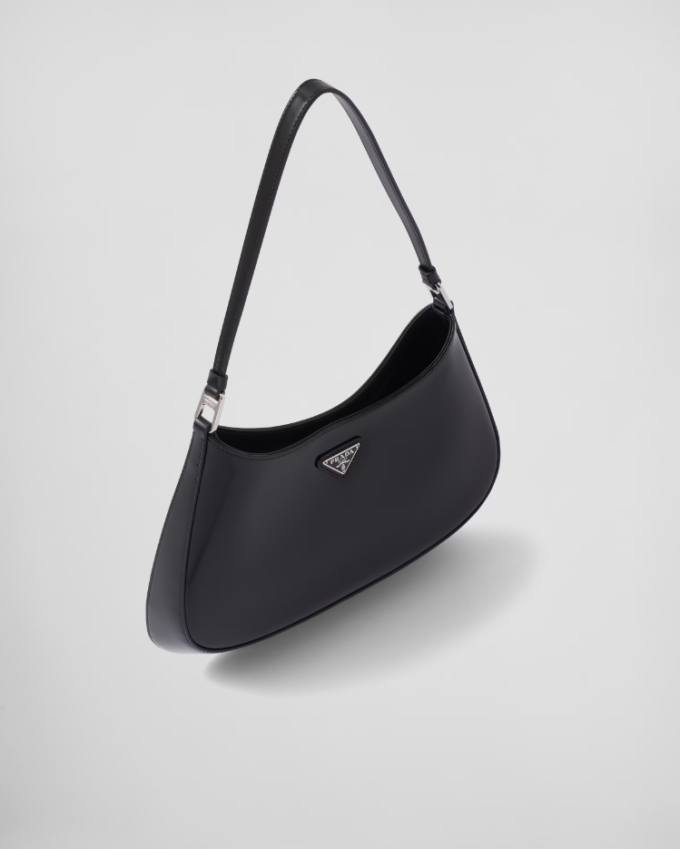 PP Cleo brushed leather shoulder bag - Black - Image 3
