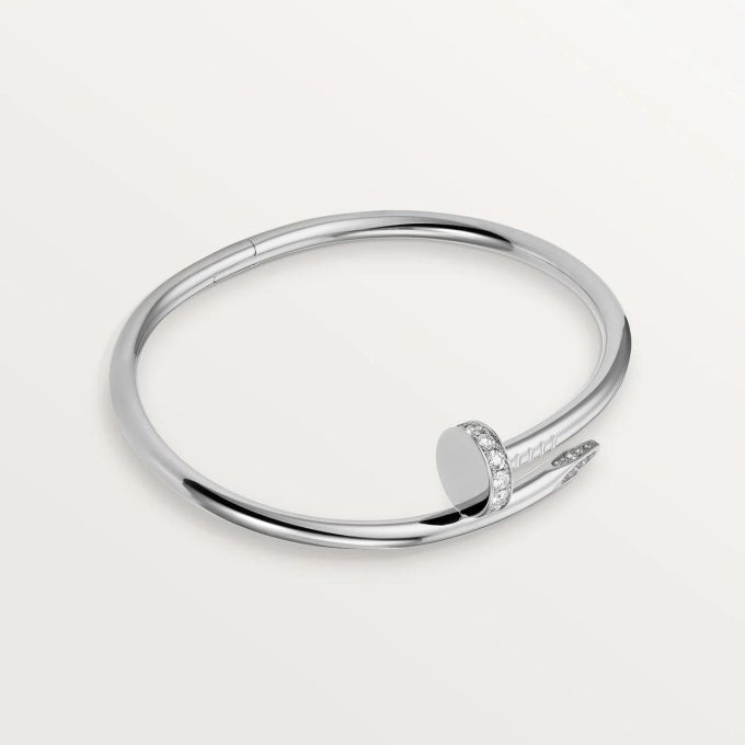 car Inspired Juste Un Clou Nail Bracelet With CZ Diamond - Image 8