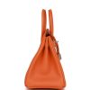 H Birkin 25 Orange Togo Palladium Hardware