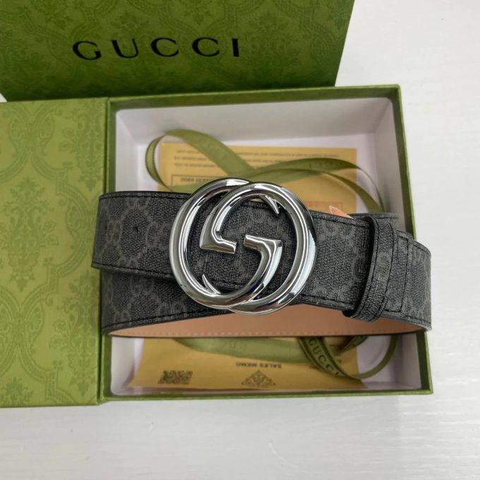 4 Colors Classic double G pattern printed belt - Image 7