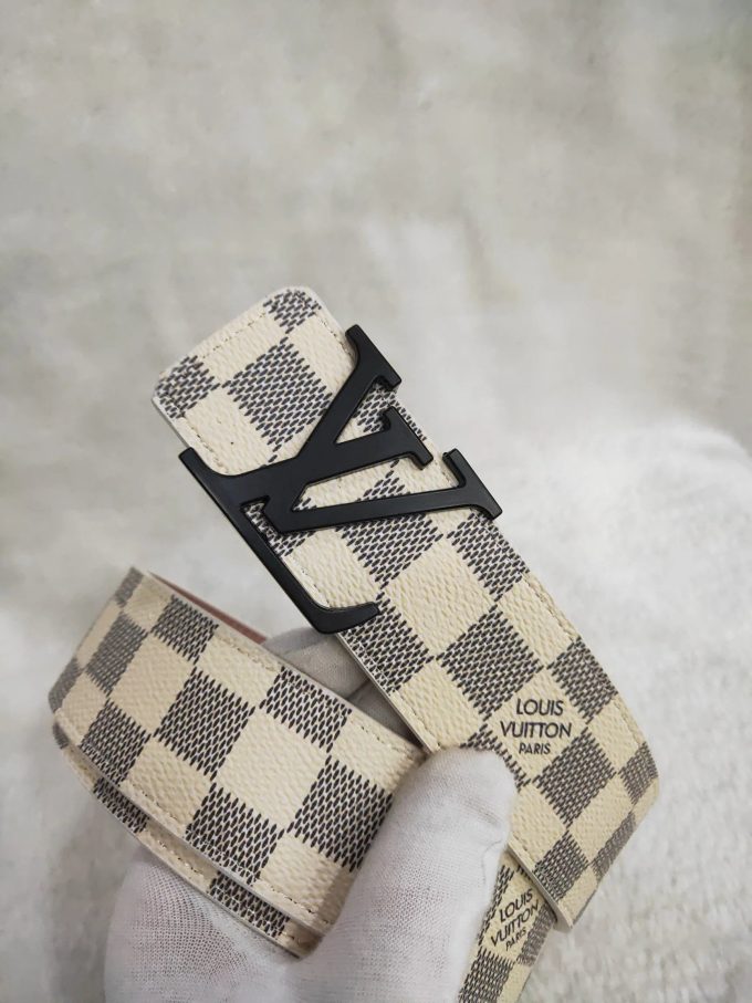 3 Colors  Striped Letter Leather Belt - Image 3