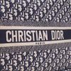 D Book Tote Bag In Blue Oblique Canvas