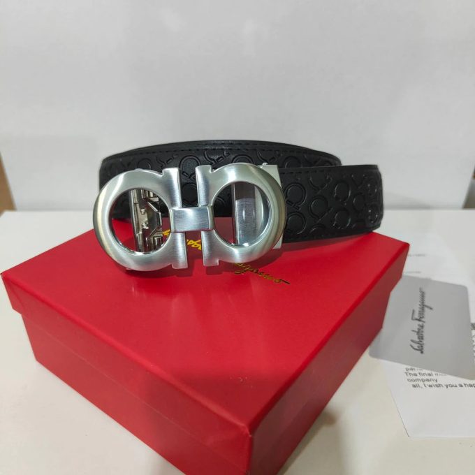 3 Colors Classic Solid Leather Belt - Image 3