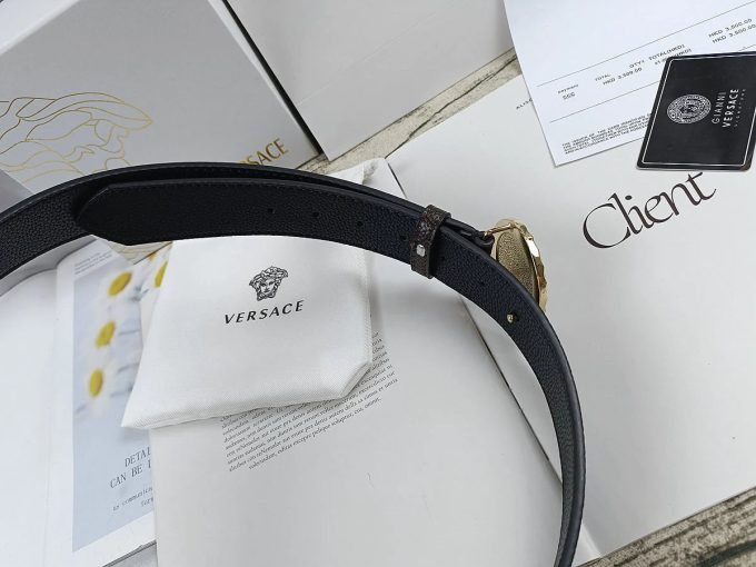 4 Colors Trendy Round Buckle Leather Belt - Image 9