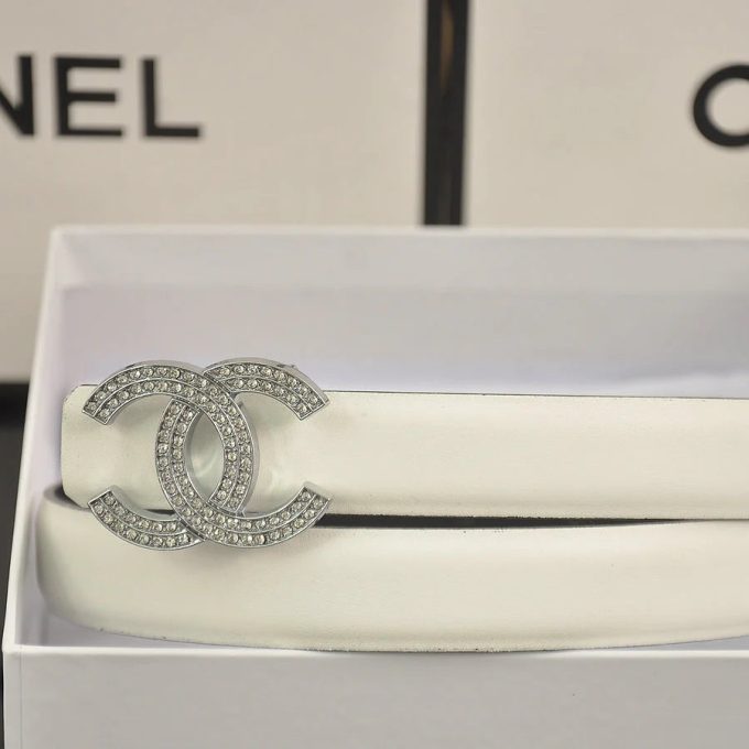 6 color  double C pearl rhinestone belt - Image 2