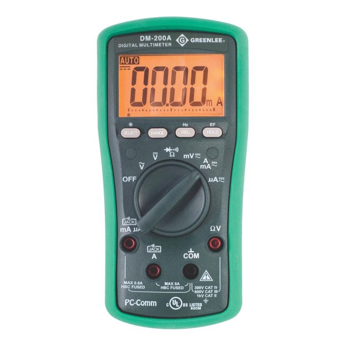 Greenlee DM-200A-C Digital Multimeter with Calibration - Image 2