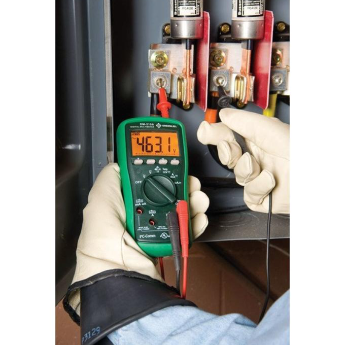 Greenlee DM-210A-C Digital Multimeter with Calibration, Cap, Temp - Image 5