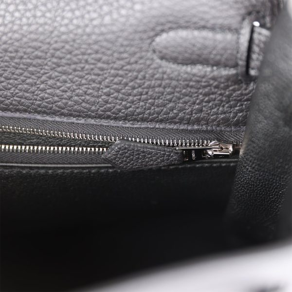 H Kelly Retourne 32cm Black Togo Palladium Hardware