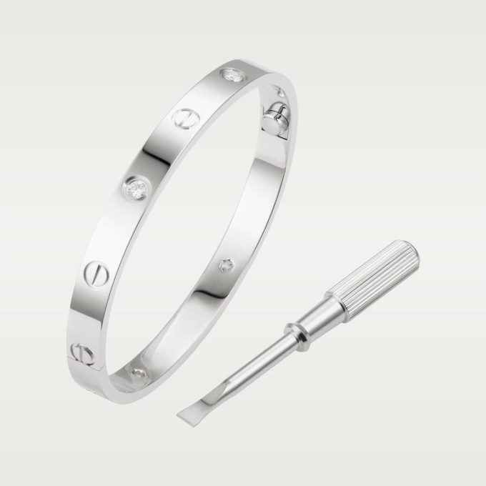 car The London Love Bracelet With Diamond Big Model-6mm Width - Image 8