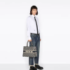 MEDIUM D BOOK TOTE Blue D Oblique Embroidery (36 x 27.5 x 16.5 cm)