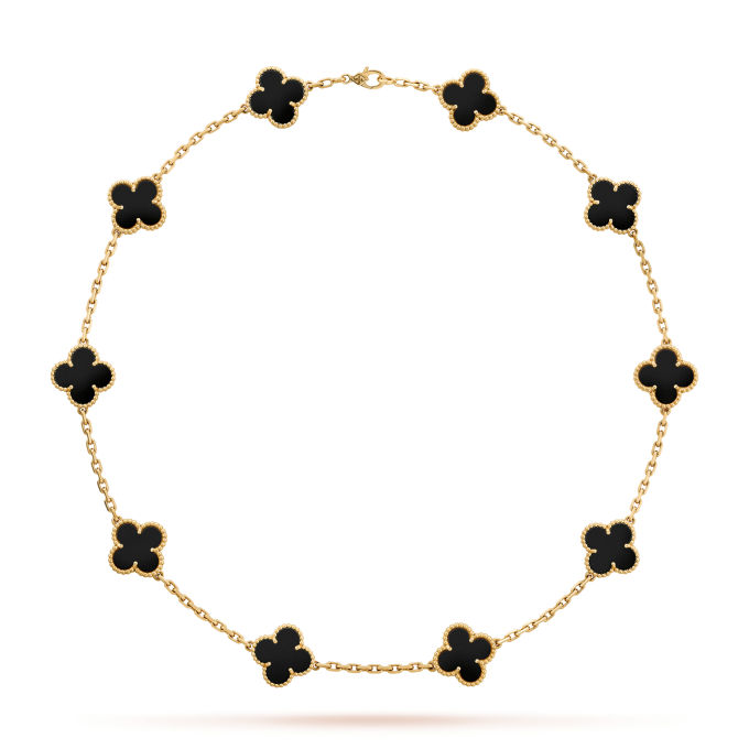 Inspired VA Sweet Vintage Alhambra Clover Leaf Necklace-10 Motifs - Image 3