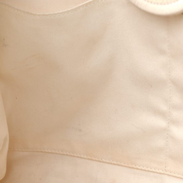 cc Canvas Pearl Large Deauville Tote Ecru Beige