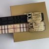 4 Colors  printed letter buckle leather belt