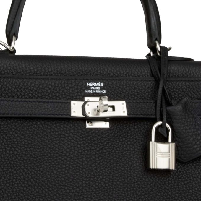 H Kelly Retourne 25 Black Togo Palladium Hardware - Image 7