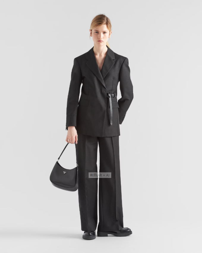 PP Cleo brushed leather shoulder bag - Black - Image 5
