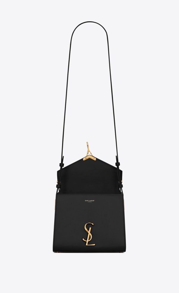 Y Cassandra Mini Top Handle Bag in Box Leather
