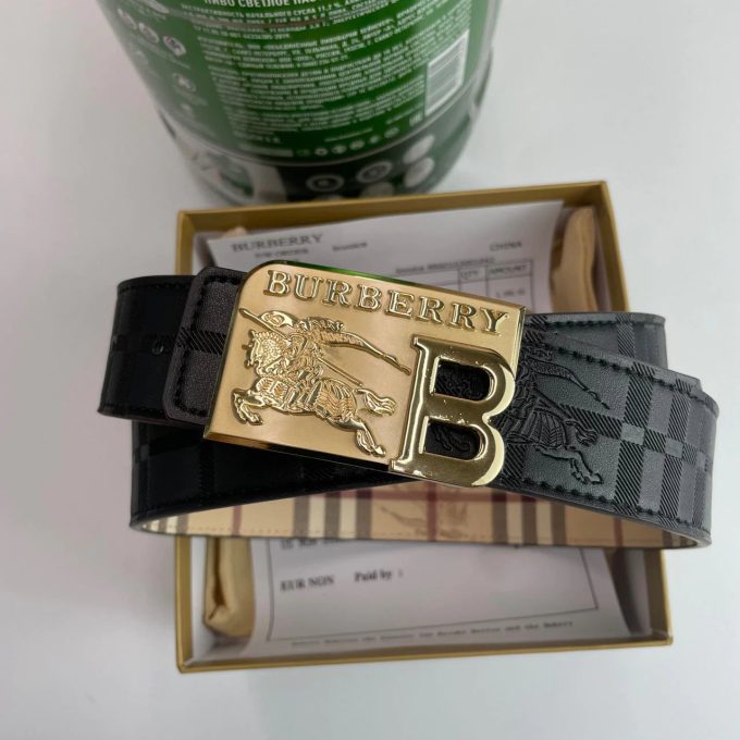 4 Colors  printed letter buckle leather belt - Image 4