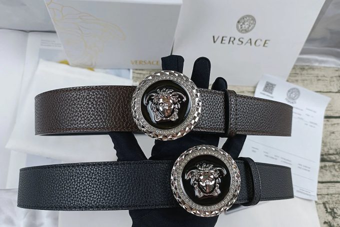 4 Colors Trendy Round Buckle Leather Belt - Image 7