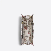 MEDIUM D BOOK TOTE White Multicolor D Jardin Botanique Embroidery (36 x 27.5 x 16.5 cm)