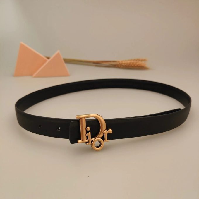 7 Colors Classic Alphabet Buckle Ladies Leather Belt - Image 2