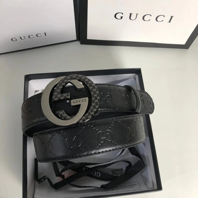3 Colors Fashion Printed Double G Leather Belt - Image 4