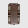 GG Savoy Small Duffle Bag Beige and Ebony GG Supreme Canvas 724262