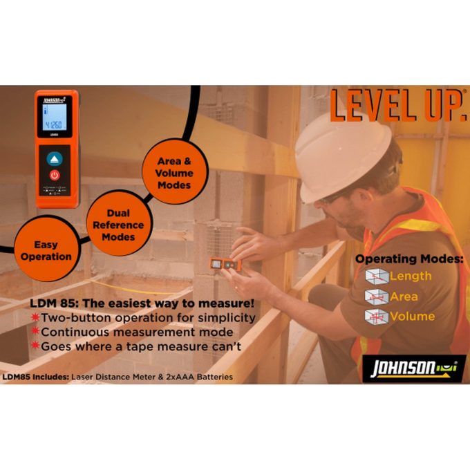 Johnson LDM85 Laser Distance Meter - Image 2