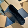 Y Uptown Leather Clutch  White