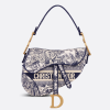 CD SADDLE BAG Blue Toile de Jouy Embroidery Reference: M0446CTDT_M808