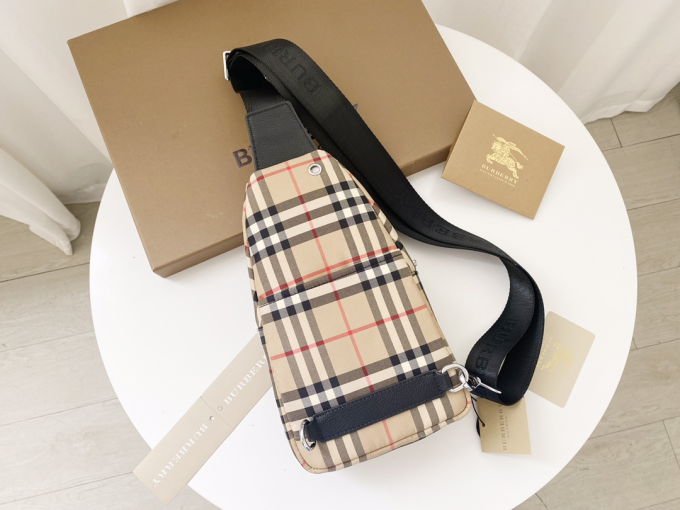 Best Selling Bur Men Bum Chest Bag Vintage Check Copy - Image 4