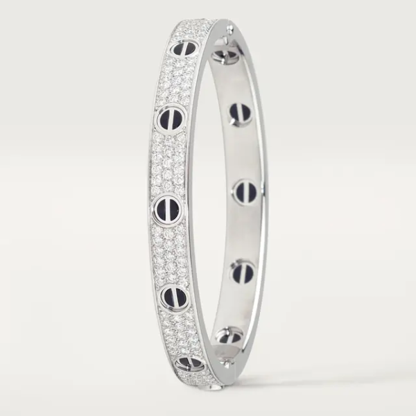 CAR LOVE BRACELET, DIAMOND-PAVED, CERAMIC
