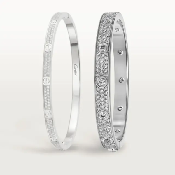 CAR LOVE BRACELET, DIAMOND-PAVED