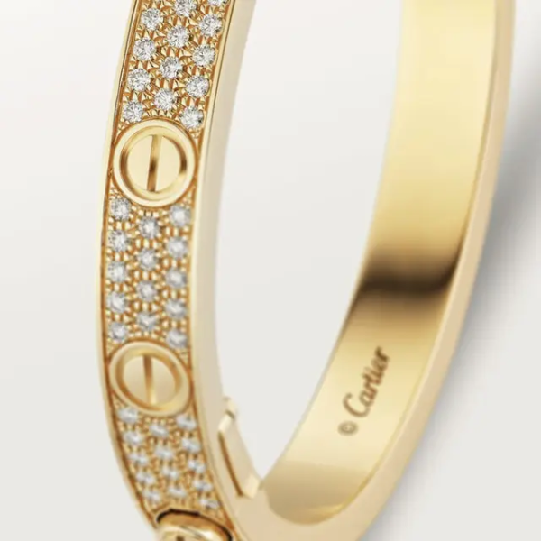 CAR LOVE BRACELET, DIAMOND-PAVED