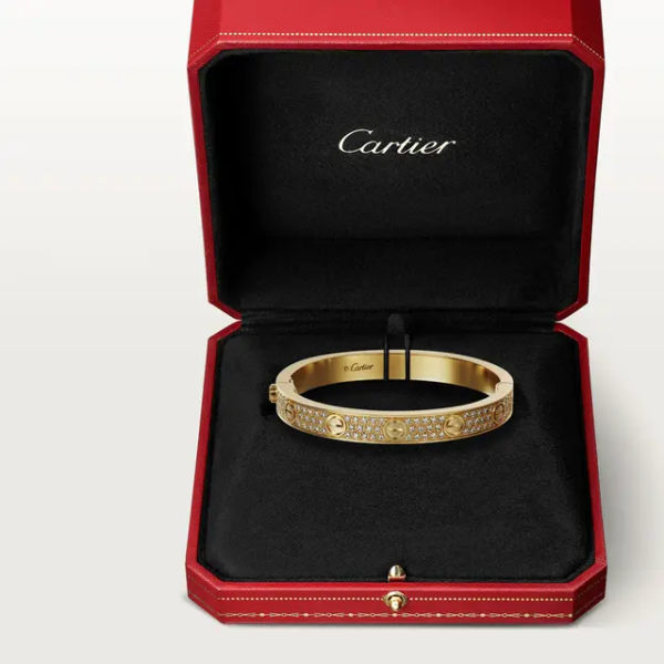 CAR LOVE BRACELET, DIAMOND-PAVED