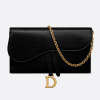 D Saddle Wallet in Goatskin Queen Mint