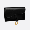 D Saddle Wallet in Goatskin Queen Mint