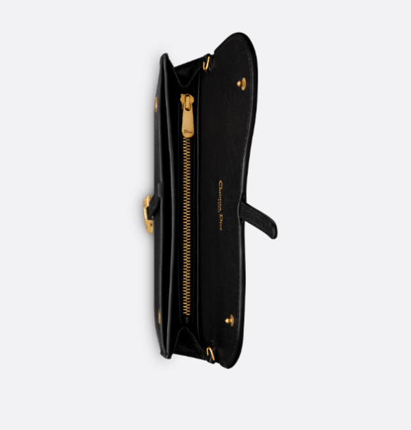 D Saddle Wallet in Goatskin Queen Mint