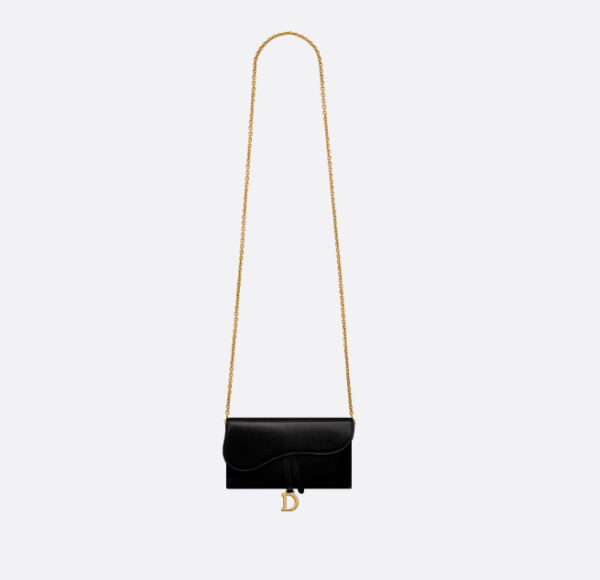 D Saddle Wallet in Goatskin Queen Mint