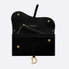 D Saddle Wallet in Goatskin Queen Mint