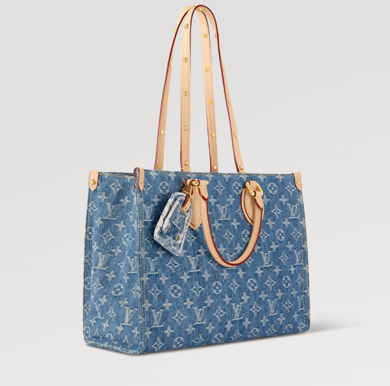 New Louis Remix OnTheGo MM denim bag size: 35 x 27 x 14 cm - Image 4