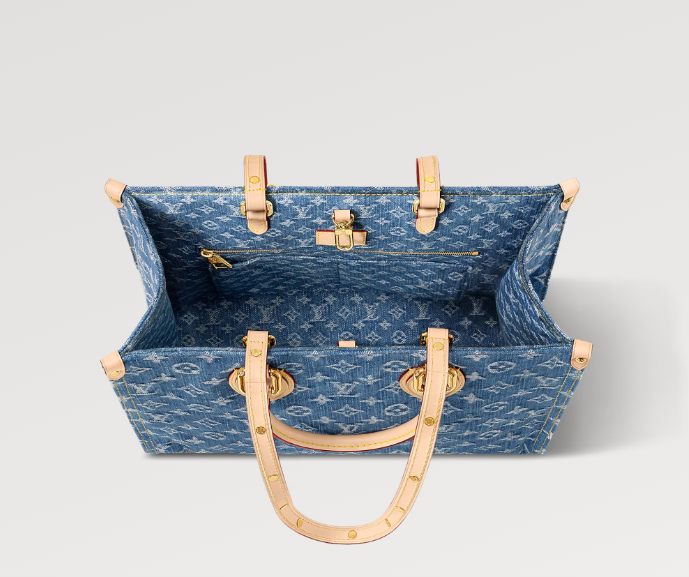 New Louis Remix OnTheGo MM denim bag size: 35 x 27 x 14 cm - Image 5