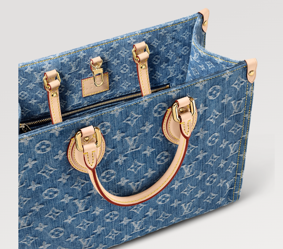 New Louis Remix OnTheGo MM denim bag size: 35 x 27 x 14 cm - Image 6