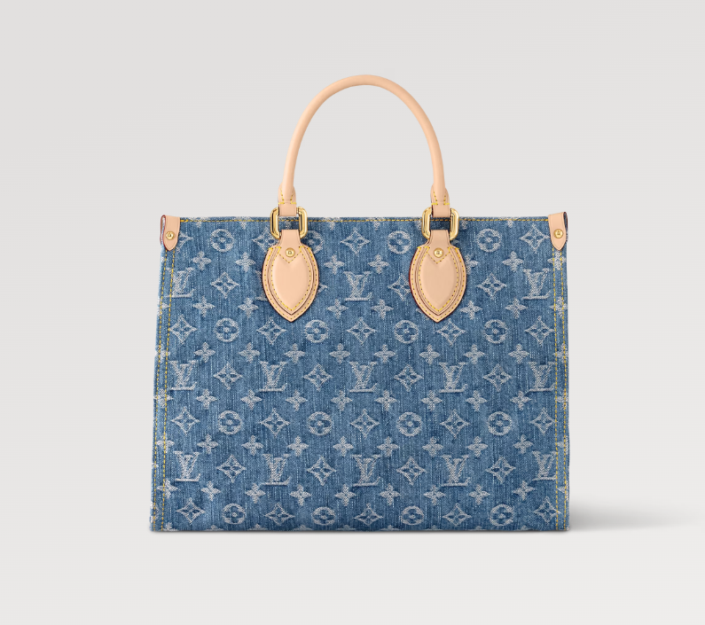 New Louis Remix OnTheGo MM denim bag size: 35 x 27 x 14 cm - Image 7