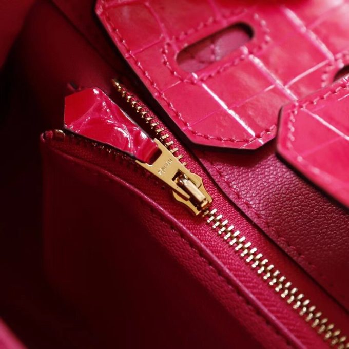 H Birkin 25, 30, 35  Electric Shiny Niloticus Crocodile gold Hardware - Image 15
