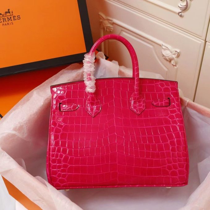 H Birkin 25, 30, 35  Electric Shiny Niloticus Crocodile gold Hardware - Image 20