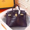 H Birkin 25, 30, 35  Electric Shiny Niloticus Crocodile gold Hardware