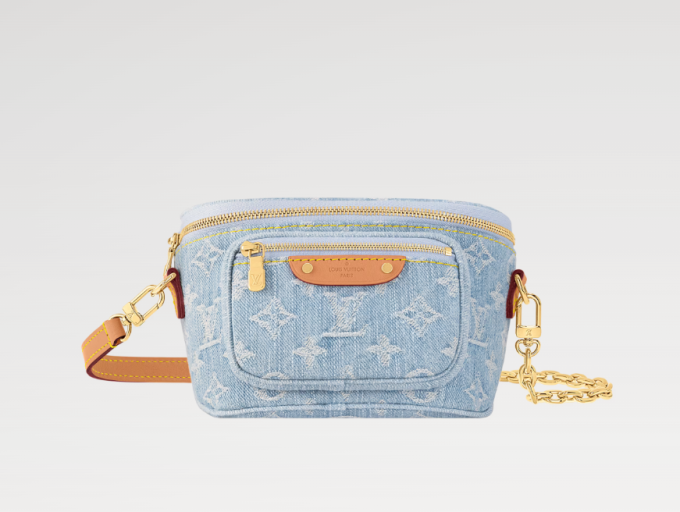 Louis light denim mini bumbag M83353
